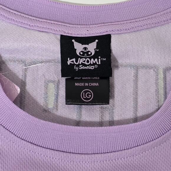 Sanrio Kuromi Embroidered Women's Cropped Basketball Jersey Size L - Picture 5 of 7